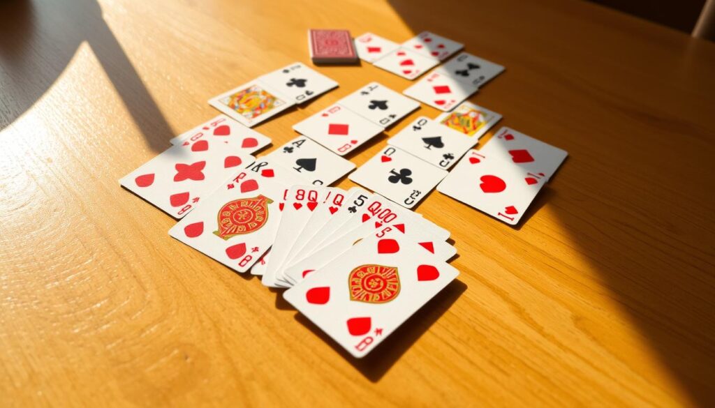 distribution cartes solitaire