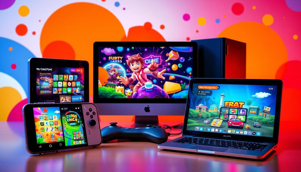 jeux sur différents appareils