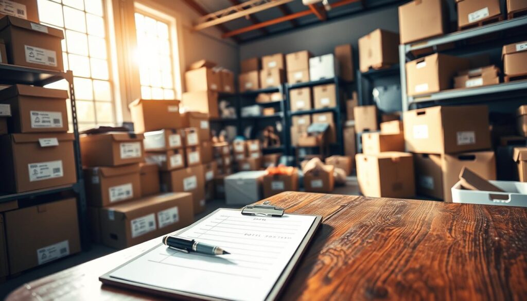 évaluation des biens stockés